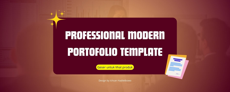 Highlight image for [FREE] Template Portofolio Modern Professional