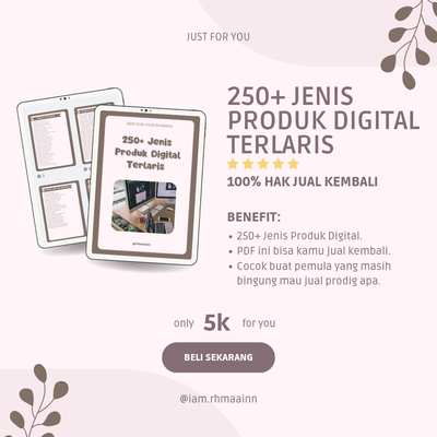 image for 250+ Ide Produk Digital by rhmaainn | 100% Hak Jual Kembali button