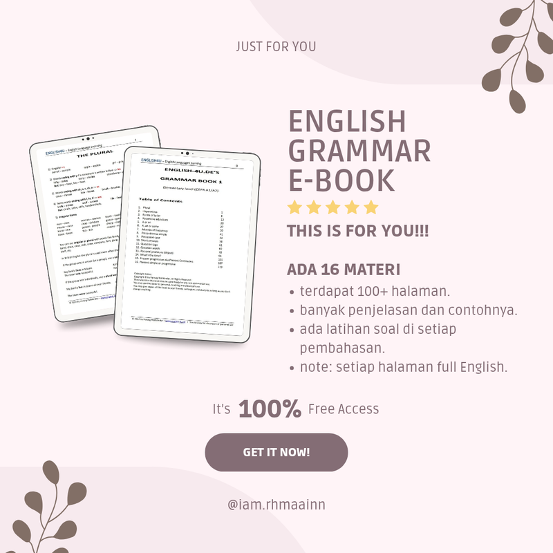 Highlight image for 📚 GRAMMAR E-BOOK 100% FREE ACCESS
