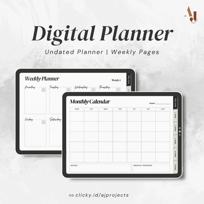 image for Digital Monthly Planner - Horizontal [FREE] button