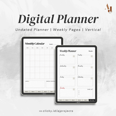 image for Digital Monthly Planner - Vertical [FREE] button