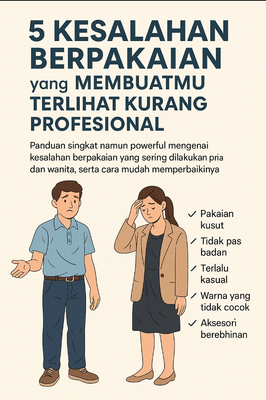 image for 5 Kesalahan Berpakaian yang Membuatmu Terlihat Kurang Profesional button