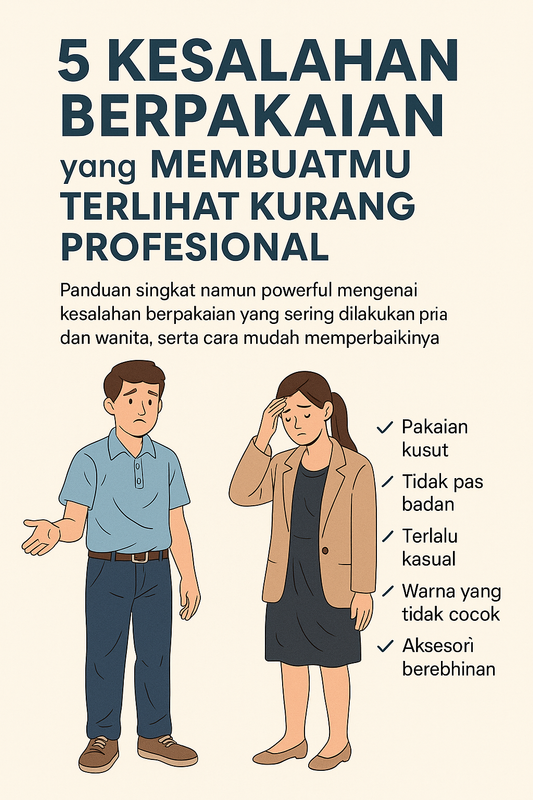 Highlight image for [GRATIS] 5 KESALAHAN BERPAKAIAN YANG MEMBUATMU TERLIHAT KURANG PROFESIONAL 