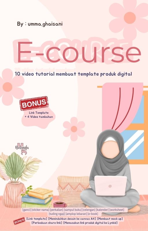 Highlight image 1 for E-Course 10 Video Tutorial Ide Jualan Template Canva (Hak Jual Kembali, Lisensi MRR)