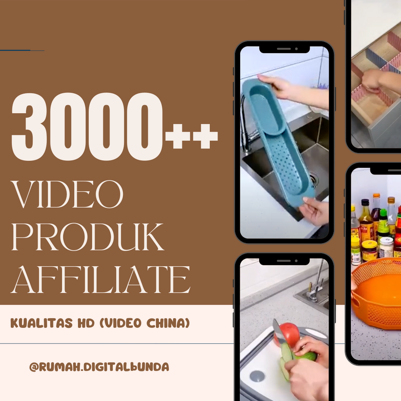 Highlight image for 3000++ VIDEO PRODUK AFFILIATE
