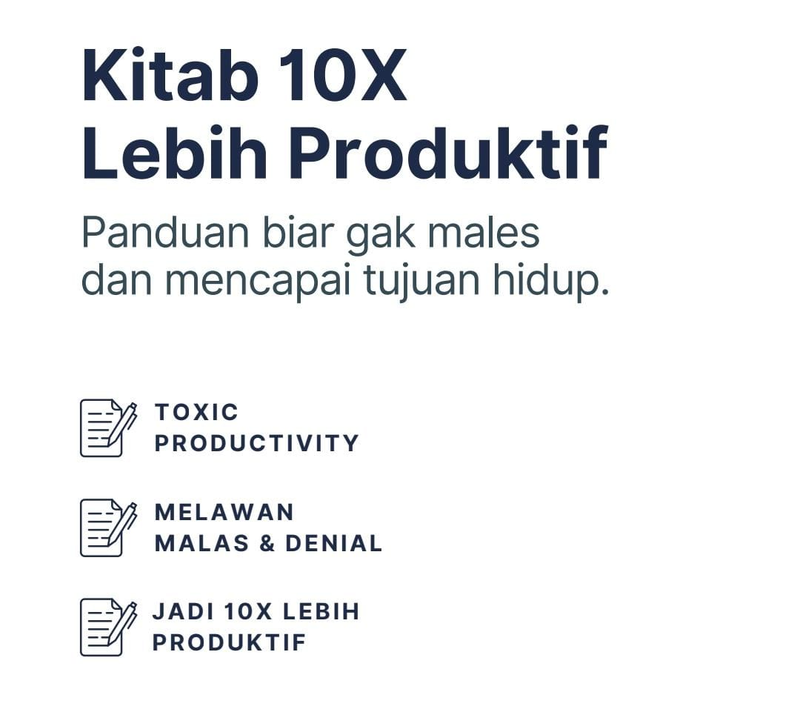Highlight image for E-book Kitab 10x Lebih Produktif