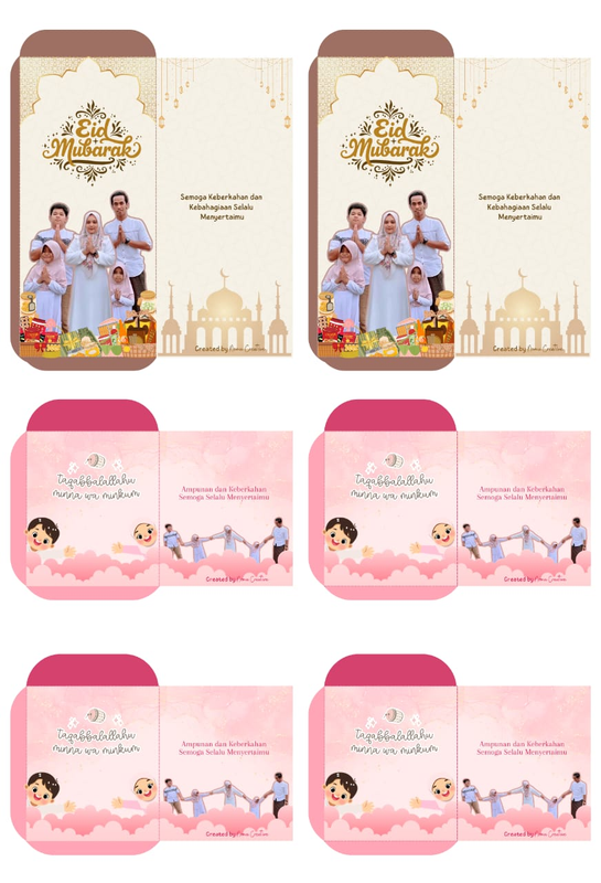 Highlight image for Design Template Kartu Lebaran / Amplop Lebaran
