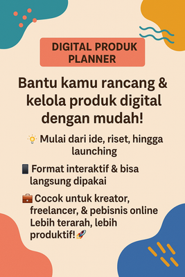 image for 📝 Digital Produk Planner – Bantu kamu rancang & kelola produk digital dengan mudah! button