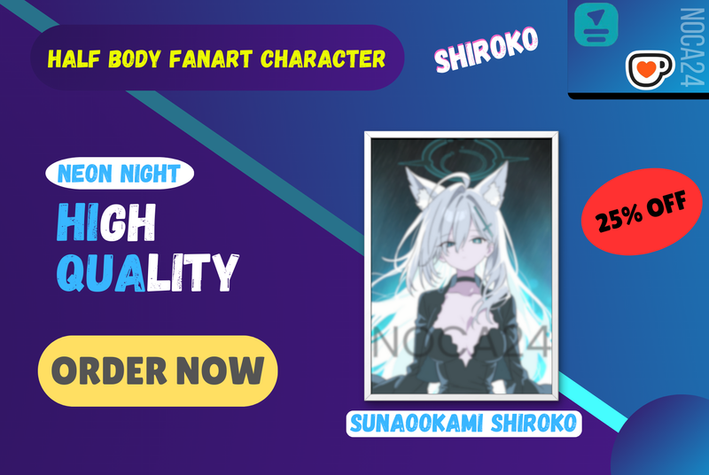 Highlight image for Half Body Character (Shiroko Terror from Blue Archive)