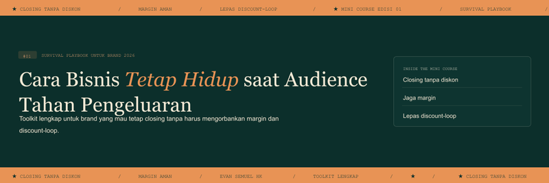 Cara Bisnis Tetap Hidup saat Audience Tahan Pengeluaran
