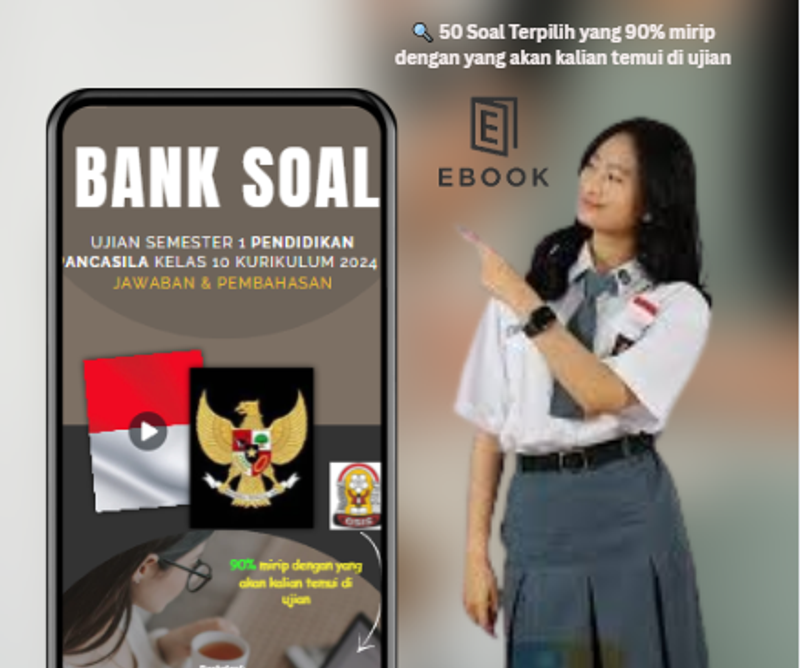 Highlight image 1 for Bank Soal Ujian Semester 1 Pendidikan Pancasila Kelas 10 Kurikulum 2024 + Jawaban & Pembahasan
