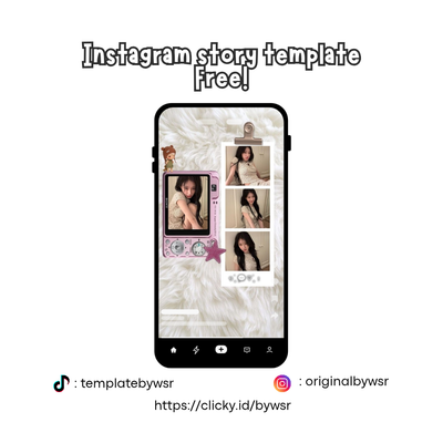 image for [FREE] Instagram story template: pink digicam button