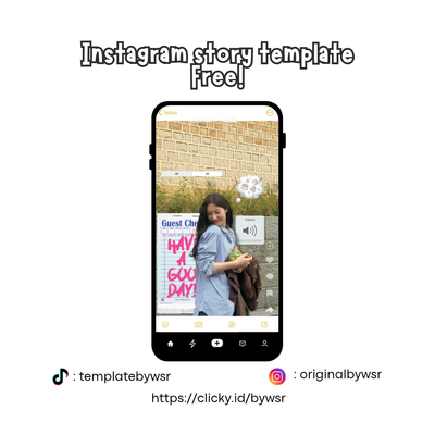 image for [FREE] Instagram story template: have a goodday button