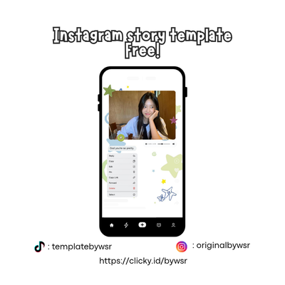 image for [FREE] Instagram story template: god you're so pretty button