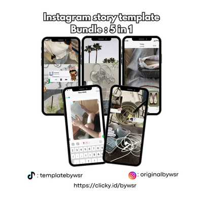 image for [FREE] Instagram story template: Bundle 5 in 1 button
