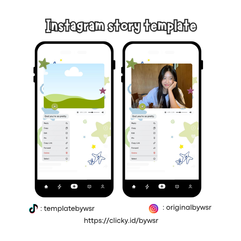 Highlight image for [FREE🌱] Instagram story template : God you're so pretty
