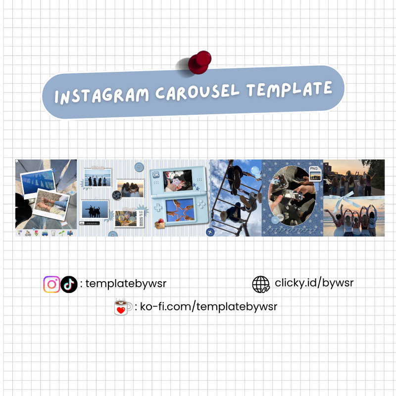 Highlight image for [SALE] Carousel template: 6 slide-blue friendship