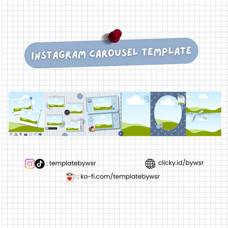 Highlight image for [SALE] Carousel template: 6 slide-blue friendship