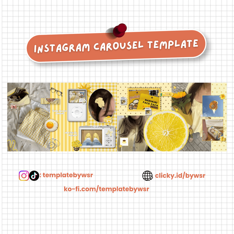 Highlight image for [SALE] Carousel template: 4 slides-yellow lemon