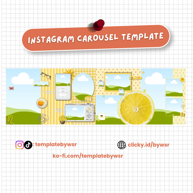 Highlight image for [SALE] Carousel template: 4 slides-yellow lemon
