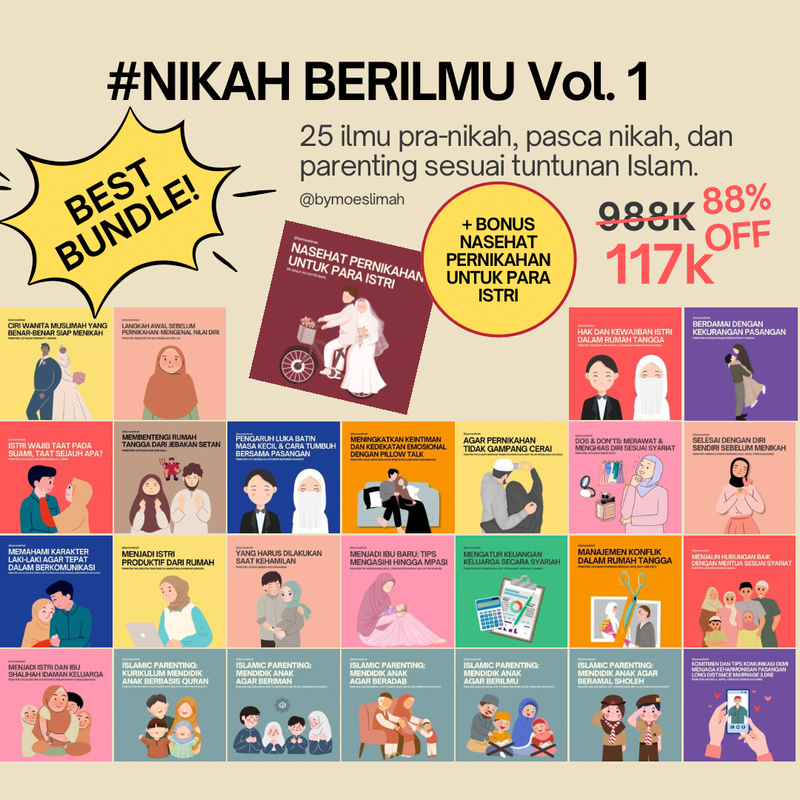 #NIKAHBERILMU Vol. 1: 25 Ilmu Pra-Nikah, Pasca Nikah, Dan Parenting Sesuai Tuntunan Islam + Bonus Nasehat Pernikahan