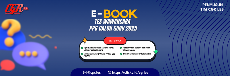 Highlight image 1 for E-Book WELL PREPARE WAWANCARA PPG CALON GURU 2025 - CGR Les