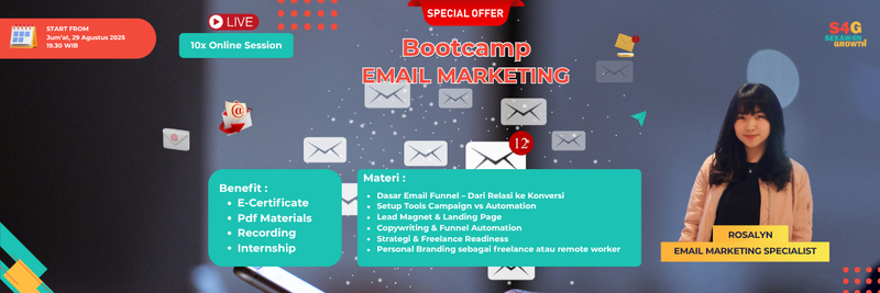 Highlight image 1 for Bootcamp Email Marketing Full Package Cicilan