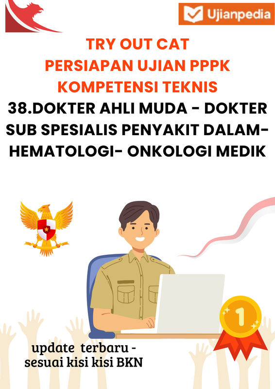 Highlight image 1 for Tryout CAT Lengkap Ujian PPPK Formasi38 DOKTER AHLI MUDA - DOKTER SUB SPESIALIS PENYAKIT DALAM-HEMATOLOGI-ONKOLOGI MEDIK