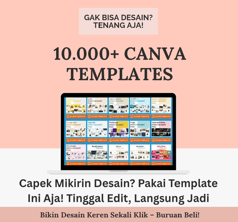 Highlight image 1 for 10.000+ Template Canva Premium Siap Pakai Tinggal Edit
