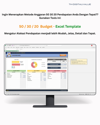 image for 50 / 30 / 20  Budget [Excel Template] button