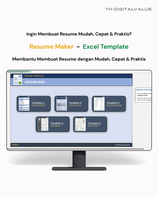 image for Resume Maker  [Excel Template] button