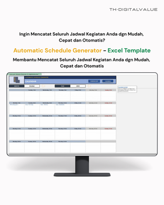 image for Automatic Schedule Generator [Excel Template] button