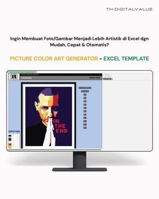 image for Automatic Picture Color Art Generator [Excel Template] button