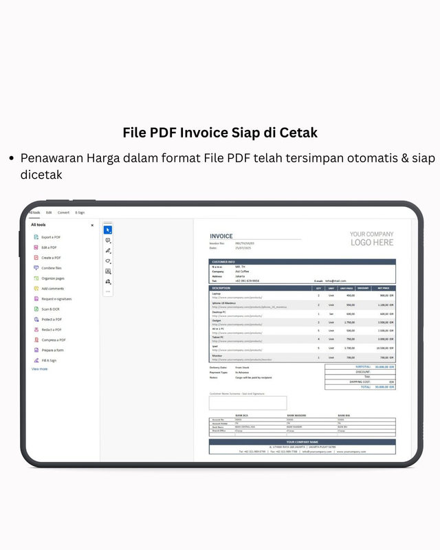 Highlight image for Automatic Invoice Generator & Tracker - Excel Template