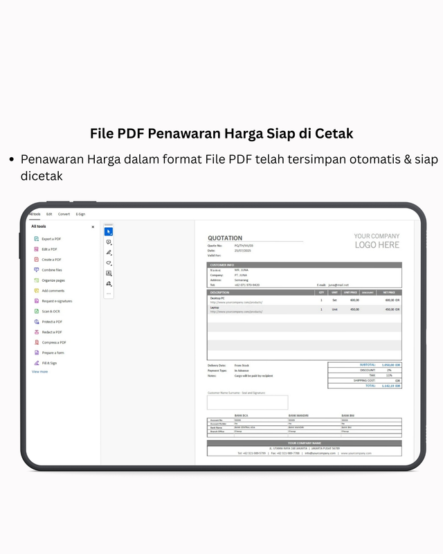 Highlight image for Automatic Price Quote Generator & Tracker - Excel Template