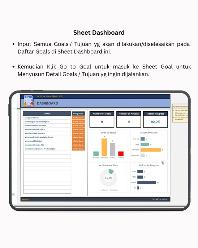 Highlight image for Action Plan  -  Excel Template