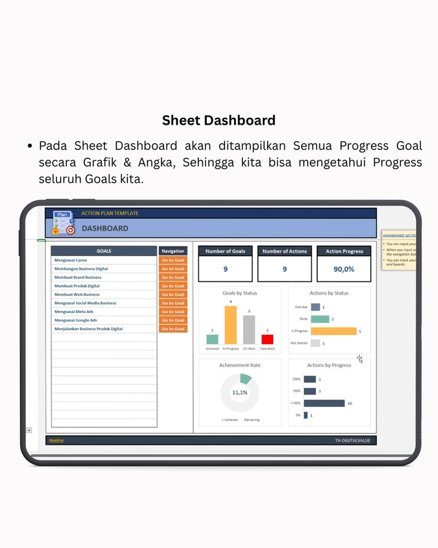 Highlight image for Action Plan  -  Excel Template