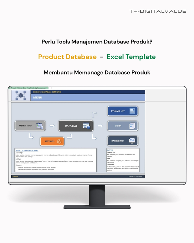 Purchase Product Database - Excel Template | Clicky