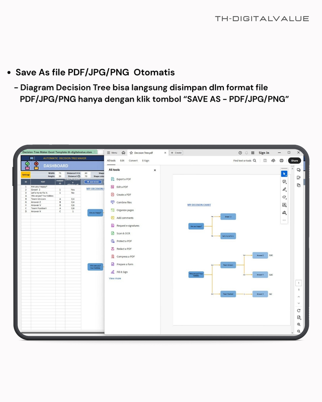 Highlight image 3 for Automatic Decision Tree Maker  -  Excel Template