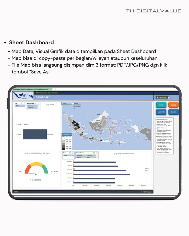 Automatic Map Data Report Generator - Excel Template | Clicky