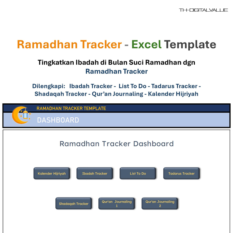 Highlight image for Ramadhan Tracker - Excel Template