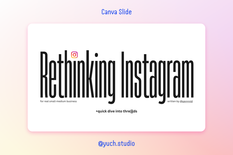 Highlight image for Rethinking Instagram for Real Small-Medium Business