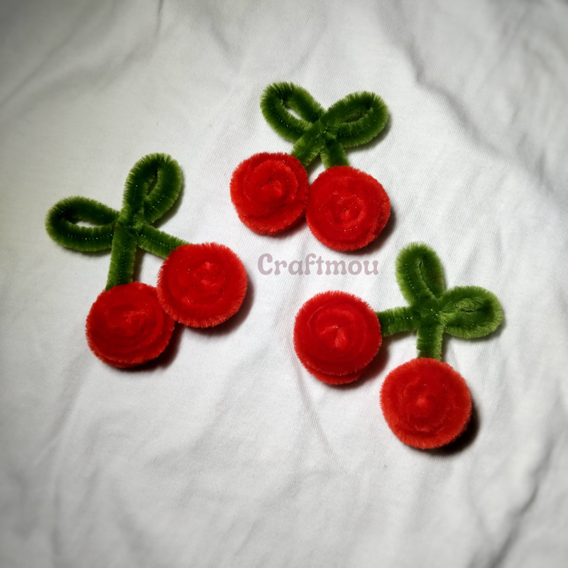 Highlight image 1 for Cara Membuat Gantungan Kunci Bentuk Cherry dari Kawat Bulu
