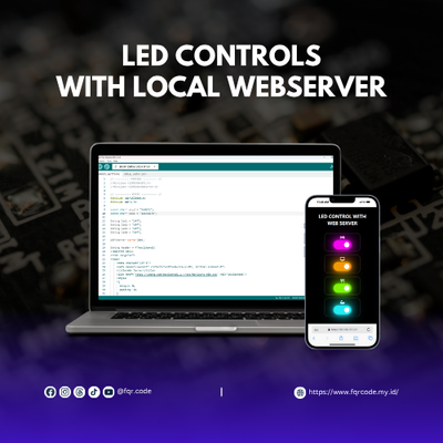 image for 💡Kendalikan LED dari HP – Proyek Web Server ESP32 Tanpa Hosting! button
