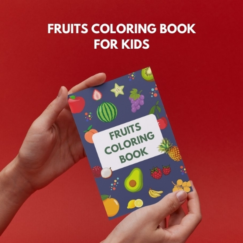 Highlight image 1 for 🥑 Fruits Coloring Book for Kids – Printable PDF 🎨