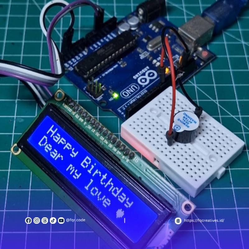 Highlight image for [POPULER] Ucapan Selamat Ulang Tahun Digital – Proyek Arduino Siap Pakai (File .ino + Skematik)