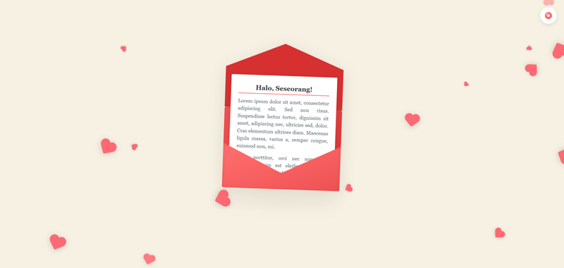 Highlight image for Template Surat Digital Interaktif 3D (Animasi Amplop & Musik)