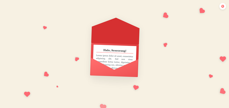 Highlight image for Template Surat Digital Interaktif 3D (Animasi Amplop & Musik)