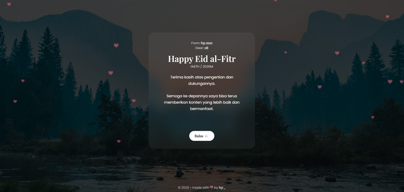Highlight image for Template Website Ucapan Lebaran Interaktif