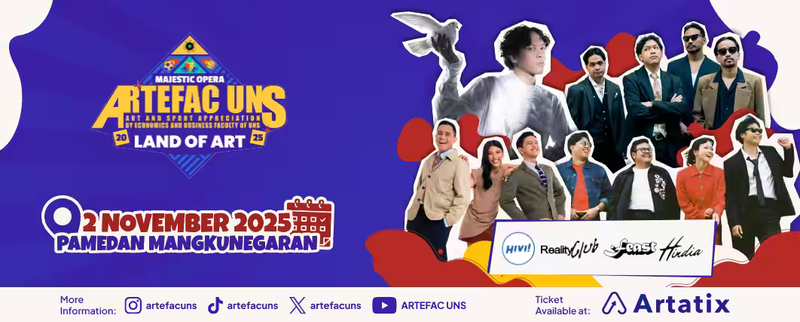 Highlight image for ARTEFAC UNS 2025 –  BUNDLING ARTEFAM 3 TICKETS